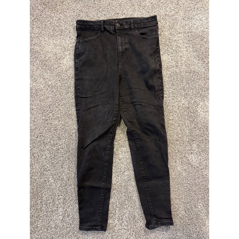 American Eagle Jegging Womens 12 Black Curvy Hi-Rise Ne(x)t Level Stretch Skinny